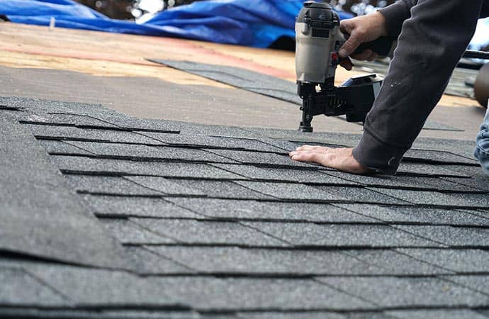 Residential roofing shingles repair installation